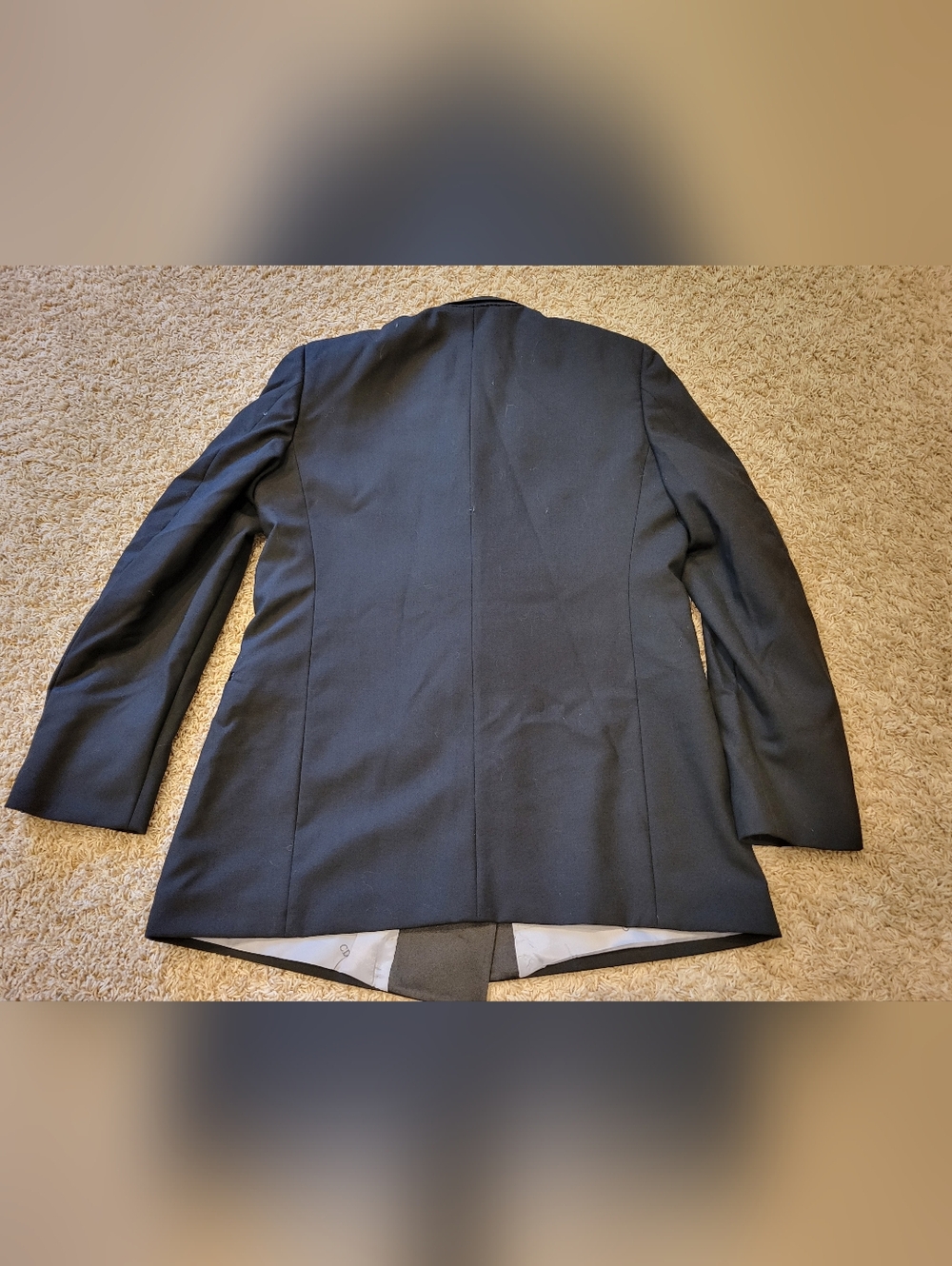 Christian Dior Men's Black Tuxedo Jacket Satin Lapel Made in USA Size 44L - Picture 11 of 11
